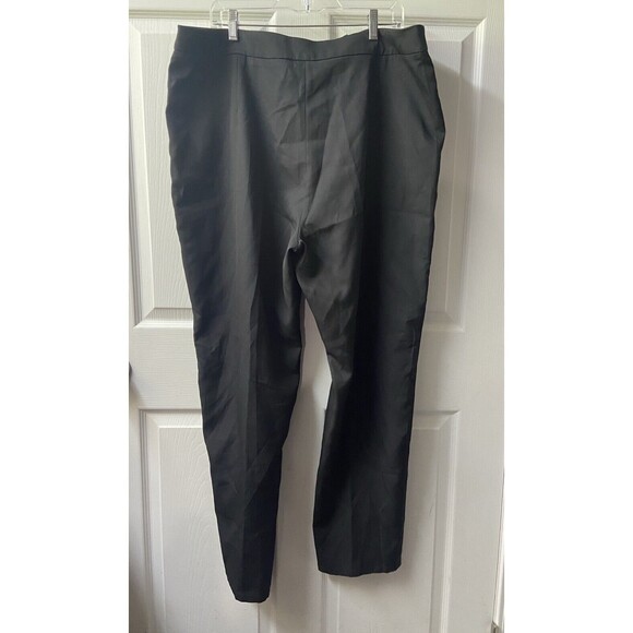 Pretty Little Thing Avani Black Suit Pants Slim Fit Ankle Length Size 16 NWT - Picture 2 of 6